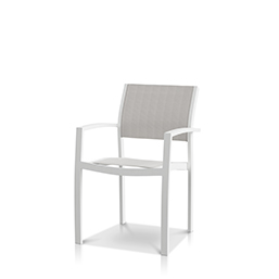 Dining Arm Chair Tex White Frame / Cloud Duo Sling